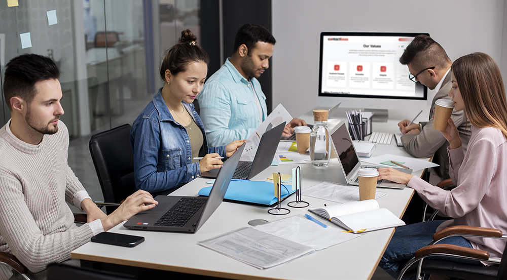 Contact Boss Team Working